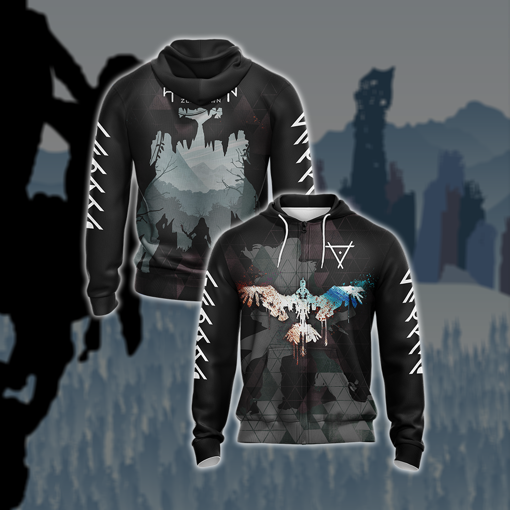Horizon Zero Dawn Unisex 3D T-shirt Zip Hoodie XS 