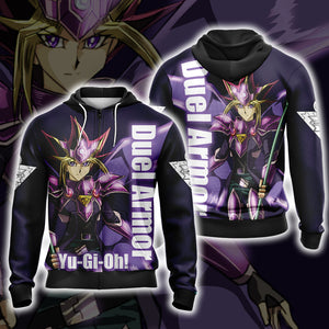 Yu-Gi-Oh! Capsule Monsters - Duel Armor Unisex 3D T-shirt Zip Hoodie XS 