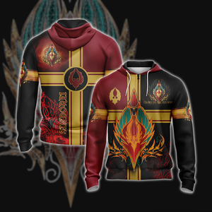 Warcraft Crest Of Sin'Dorei Style Unisex 3D T-shirt Zip Hoodie XS 