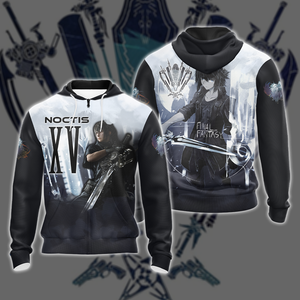 Noctis Final Fantasy XV Weapon Unisex 3D T-shirt Zip Hoodie Zip Hoodie S 