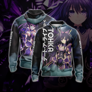 Date A Live - Tohka Yatogami  3D T-shirt Zip Hoodie XS 