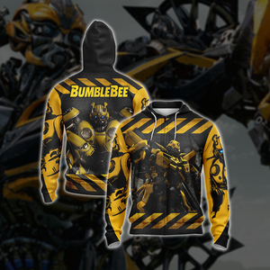 Transformers - Bumblebee Unisex 3D T-shirt Zip Hoodie XS 