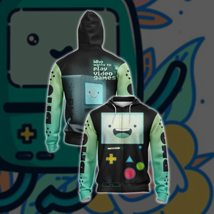 Adventure Time BMO Style Unisex 3D T-shirt Zip Hoodie XS 