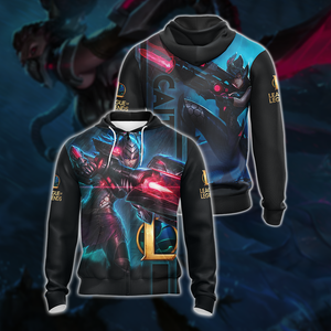 League of Legends - Caitlyn Champion Unisex 3D T-shirt Zip Hoodie S 