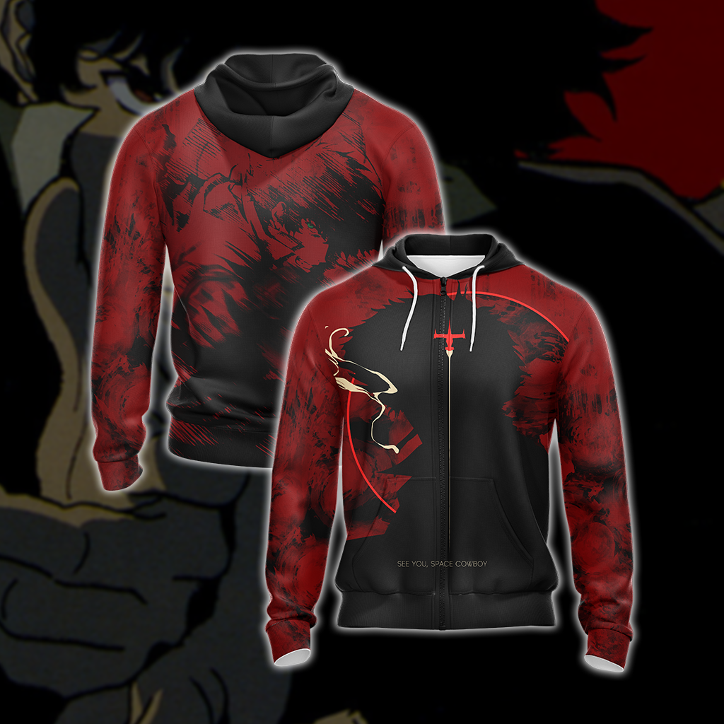 Cowboy Bebop - Spike Unisex 3D T-shirt Zip Hoodie XS 