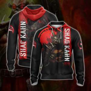 Mortal Kombat Shao Kahn Unisex 3D T-shirt Zip Hoodie XS 
