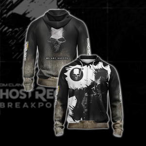 Tom Clancy's Ghost Recon New Unisex 3D T-shirt Zip Hoodie XS 