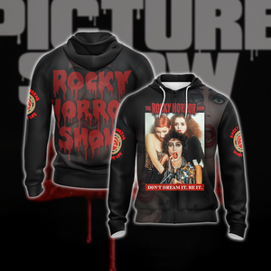 The Rocky Horror Picture Show New Unisex 3D T-shirt Zip Hoodie XS 