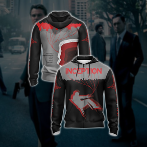 Inception Unisex 3D T-shirt Zip Hoodie XS 